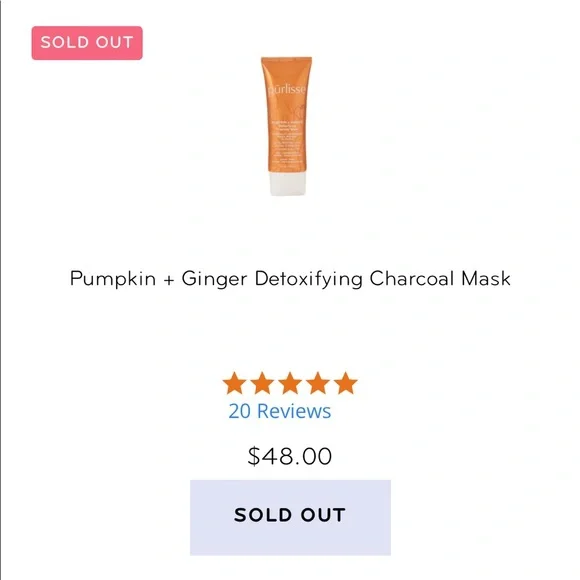 NIB Pūrlisse Pumpkin + Ginger Detoxifying Charcoal Mask - Picture 9 of 9